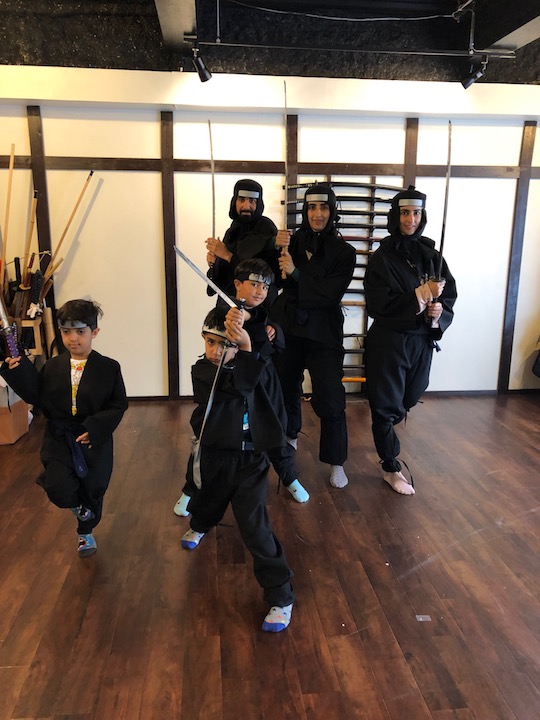Ninja Experience Guests From Australia And Uae Today